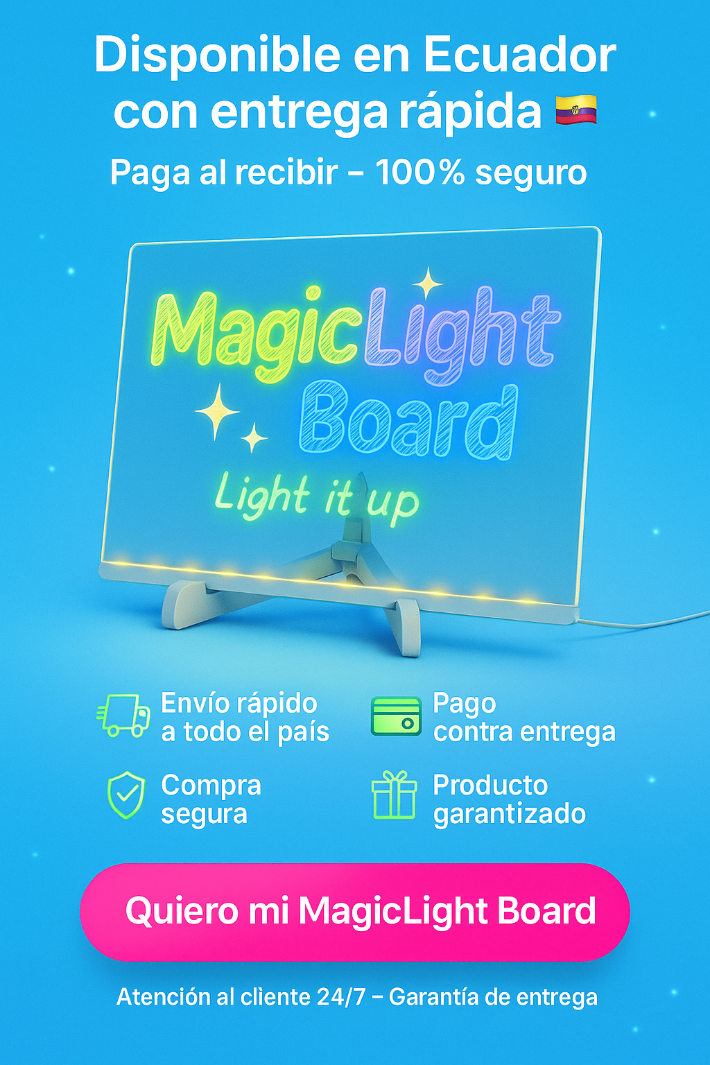 LumiBoard™ — Pizarra LED Acrílica